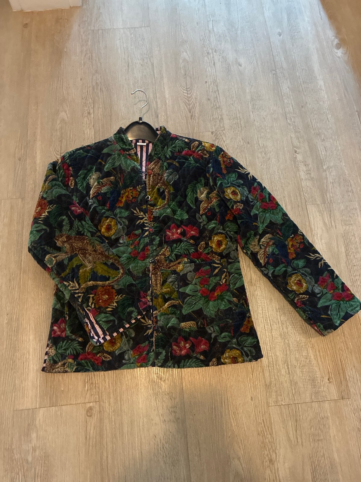 Nieuw fluwelen jasje, omkeerbaar met katoenen binnenkant, Ophalen of Verzenden, Nieuw, Maat 38/40 (M), Meerkleurig