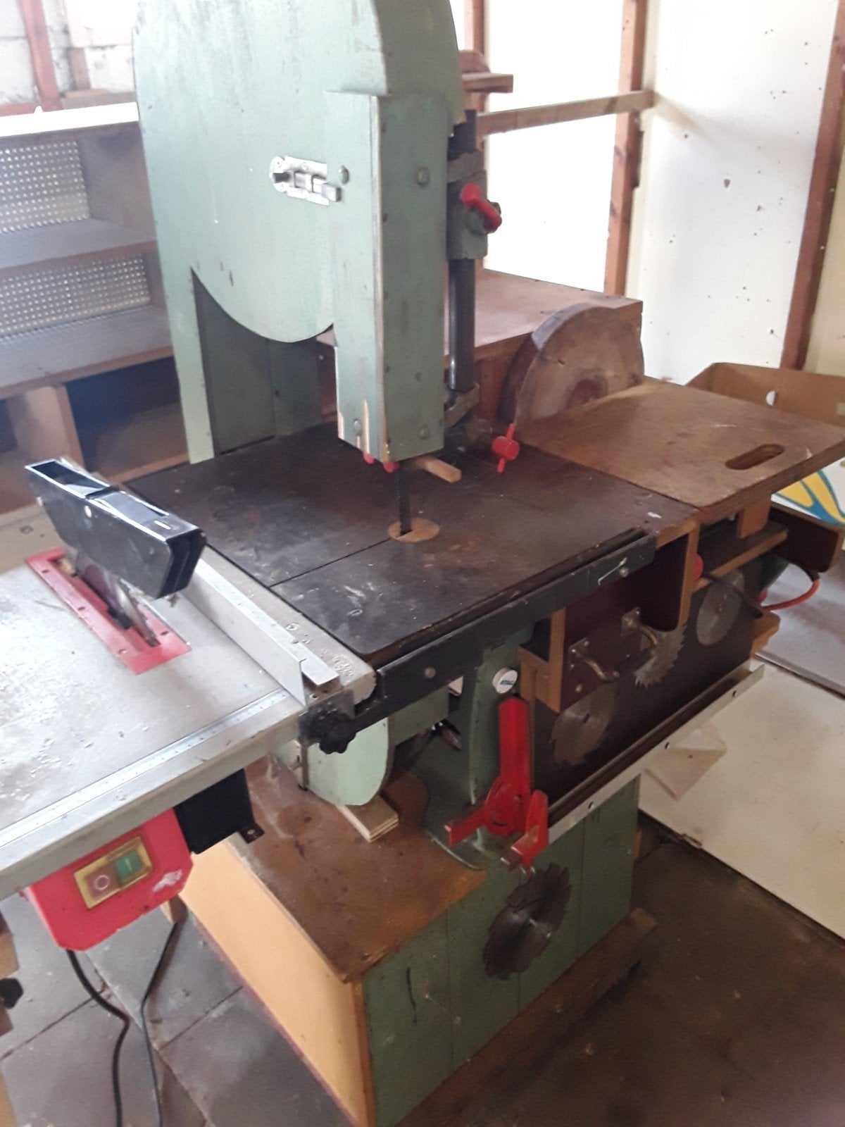 combi lintzaag zaag schuurmachine, Ophalen