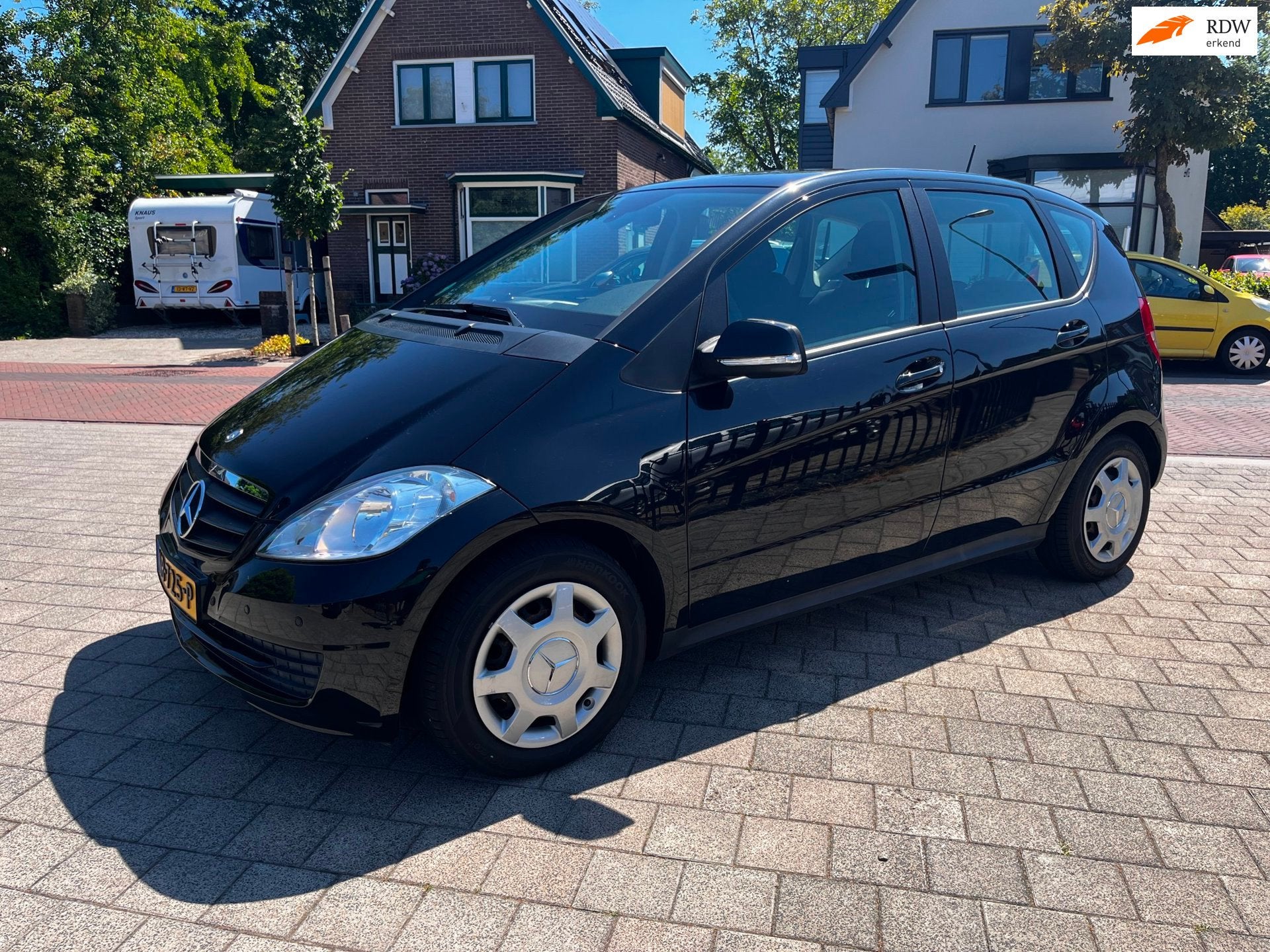 Mercedes-Benz A-klasse 160 Automaat Cruise Ecc Trekh Isofix, Zwart, Zwart, 1000 kg, A-Klasse