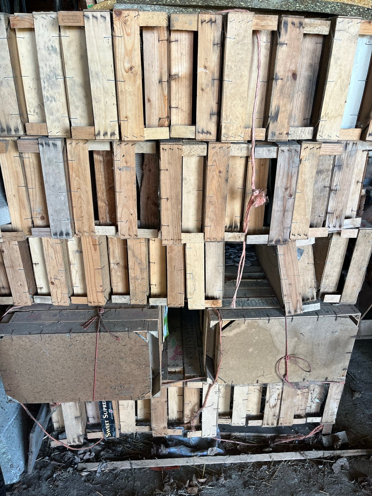 Houten kratten voor opslag of decoratie, Ophalen, Gebruikt, 40 tot 60 cm, 50 tot 75 cm
