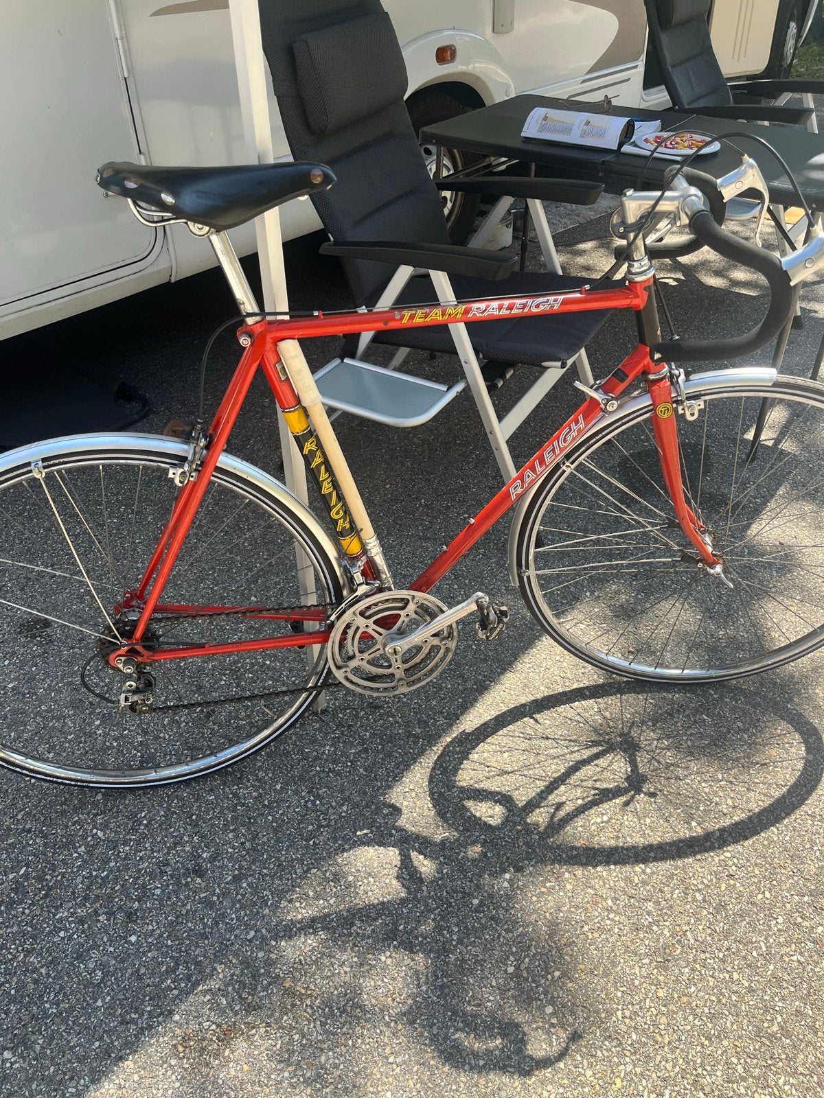 Raleigh racefiets, 28 inch, Gebruikt, 53 tot 57 cm, Ophalen