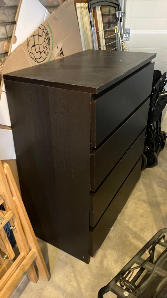 Malm ikea bruin, Ophalen, Gebruikt, 100 tot 150 cm, 50 tot 100 cm