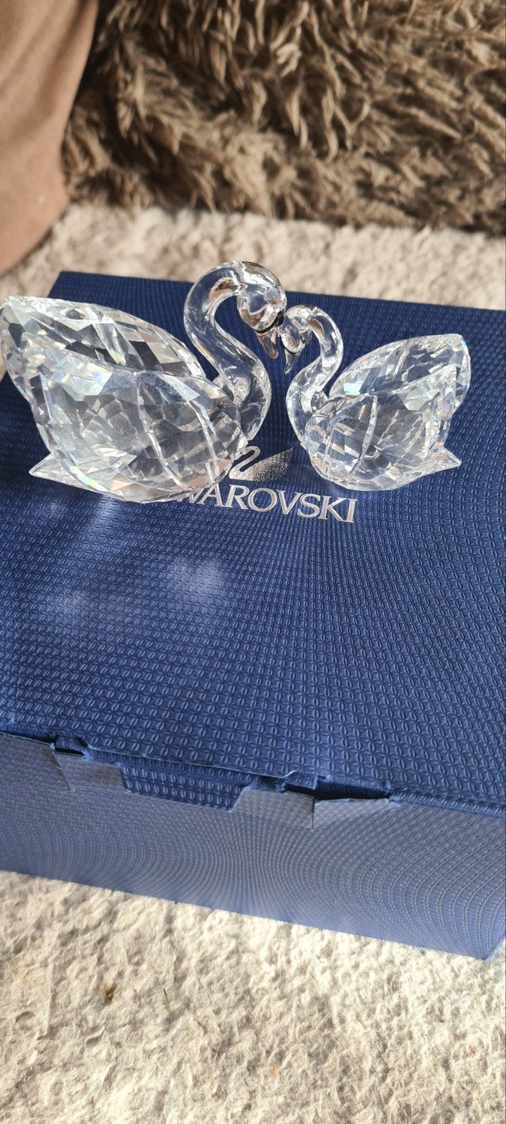 Swarovski Zwanenpaar - Groot & Middel, Ophalen of Verzenden, Zo goed als nieuw, Figuurtje