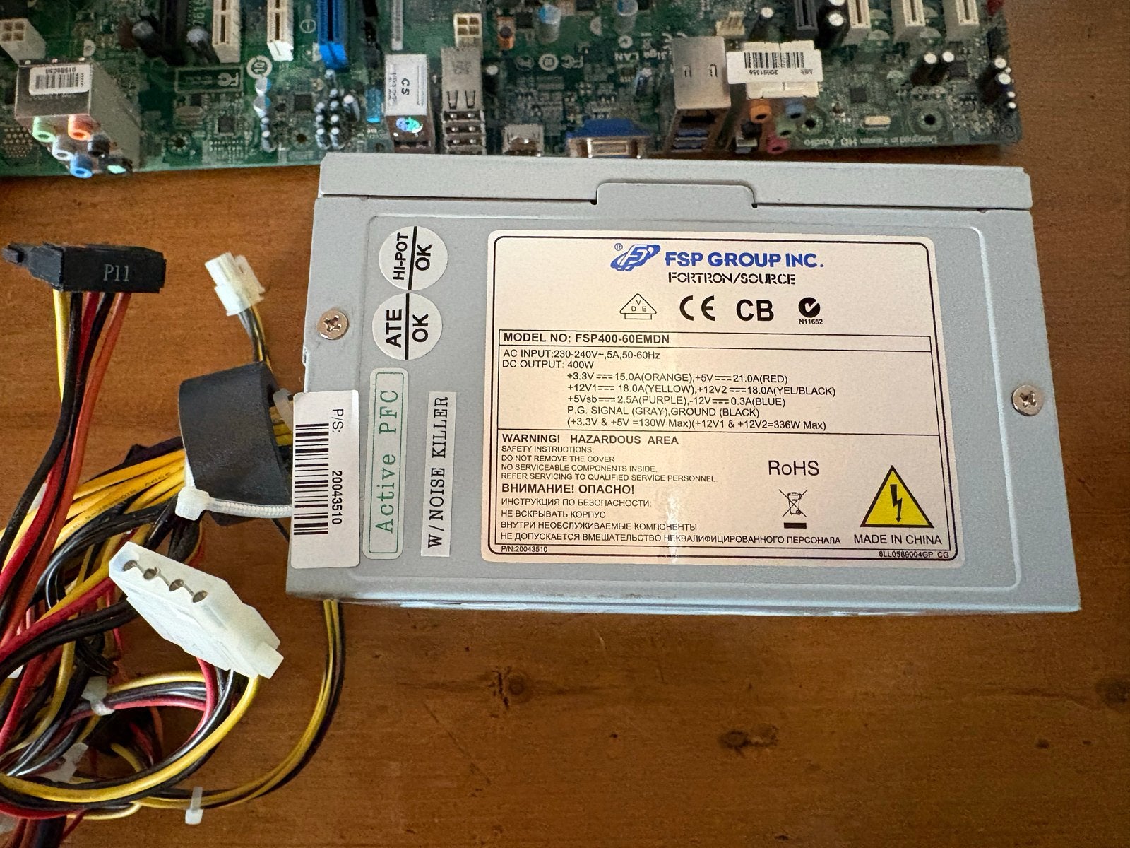 Medion PC Voeding FSP400-60EMON - 400W PSU, Ophalen of Verzenden, Gebruikt