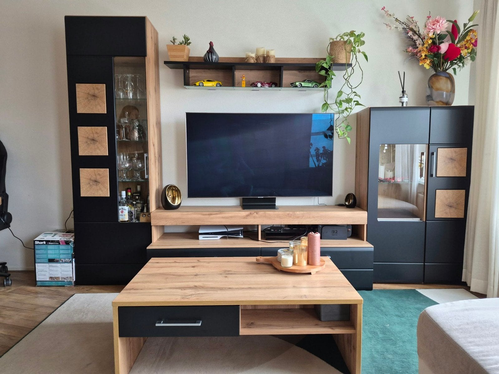 Salontafel Belloc met lade, Ophalen, 100 tot 150 cm, 50 tot 100 cm, Rechthoekig