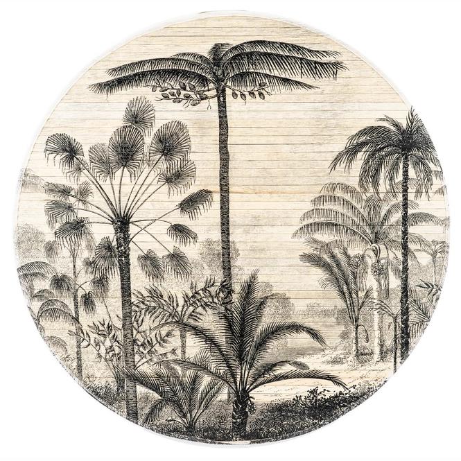 Muurornament By-Boo Morita Forest Large Natural. 120 cm, Oosters, 120 cm, Nieuw, Wandbord of Wandpaneel