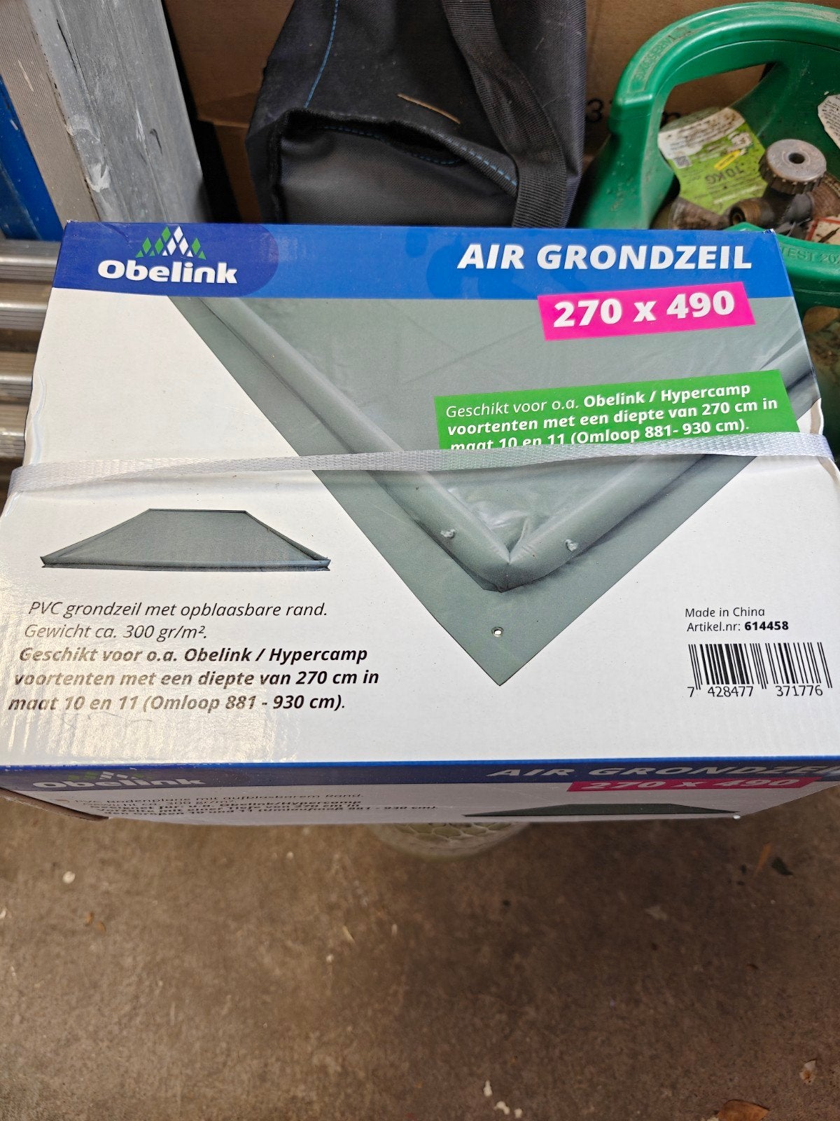 Nieuw obelink Air Grondzeil 270x490 PVC met opblaasbare rand, Ophalen of Verzenden, Nieuw