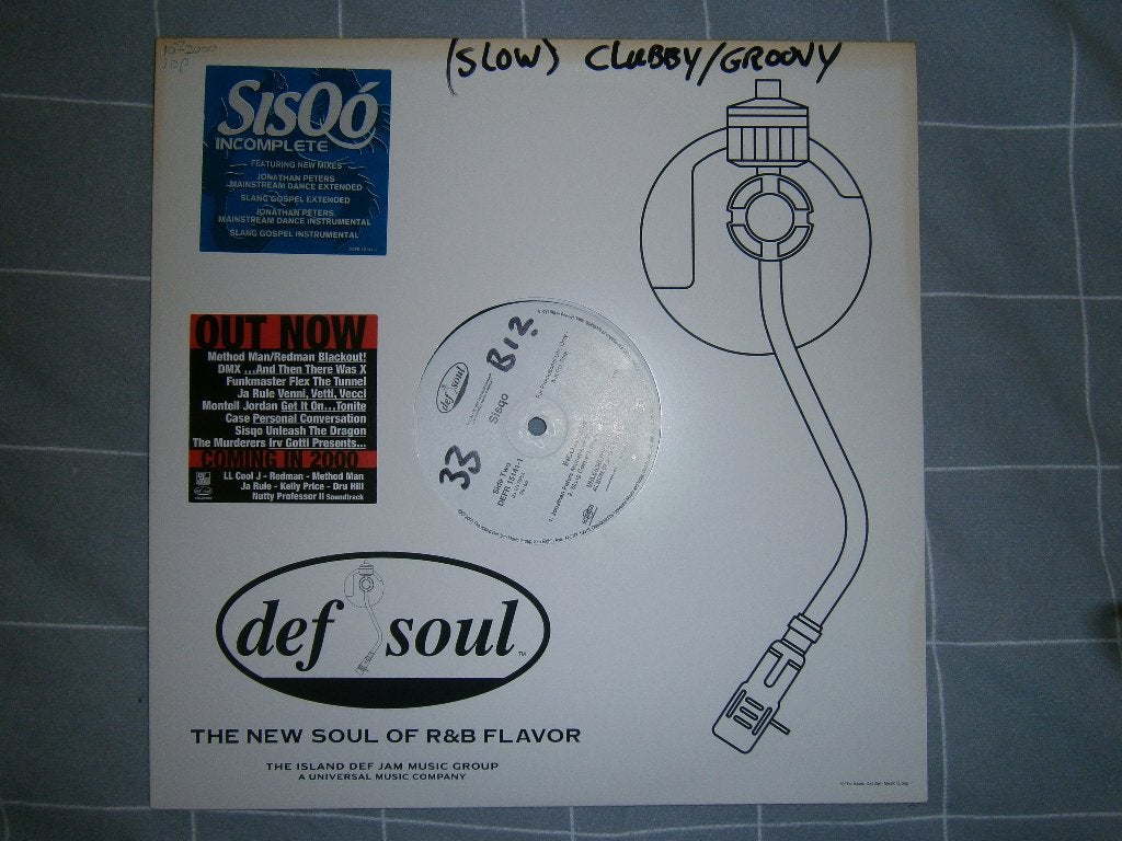 Sisqo – Incomplete. 2000. Promo. USA. Clubby Groovy House, Cd's en Dvd's, Ophalen, House, Originele persing, Zo goed als nieuw