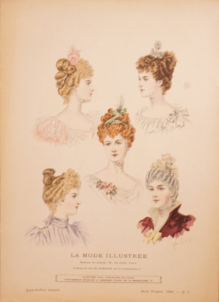 la mode ilestree, 1800 - 1899, Mode, Ophalen of Verzenden, Origineel