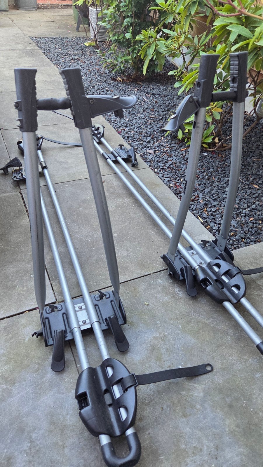 2 x fietsdrager Thule Freeride, Auto diversen, Fietsendragers, Ophalen, Gebruikt, Elektrische fiets, Dakdrager