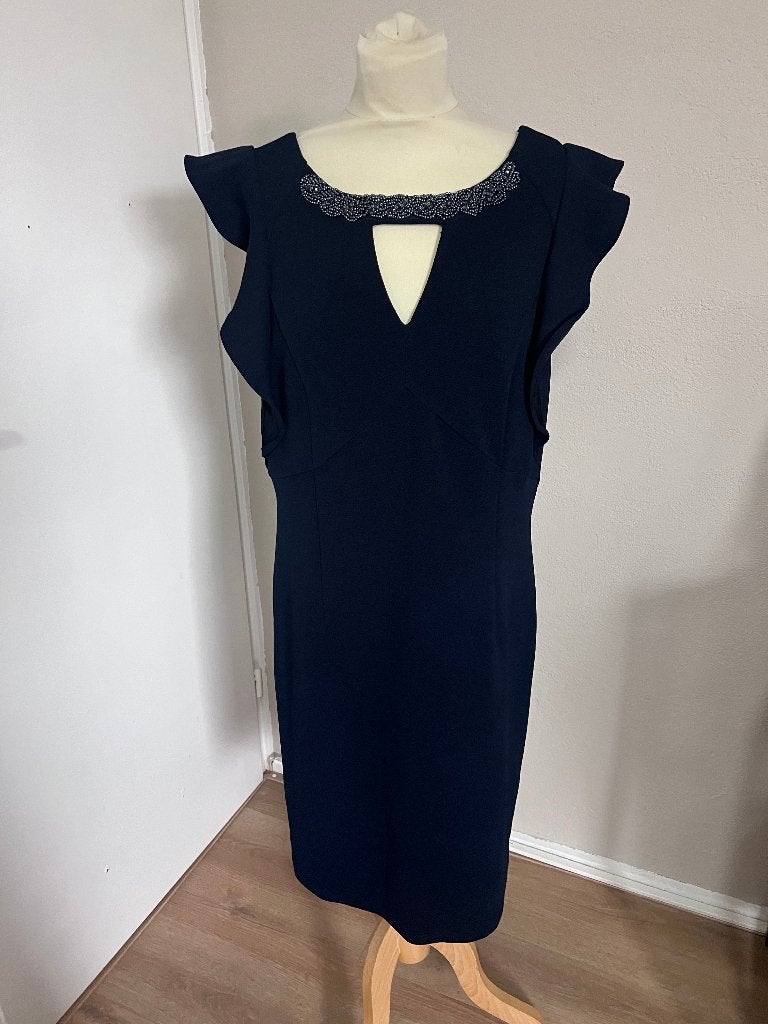 Mooie blauwe dames jurk van K-Design maat XXL, K-design, Blauw, Maat 46/48 (XL) of groter, Ophalen of Verzenden
