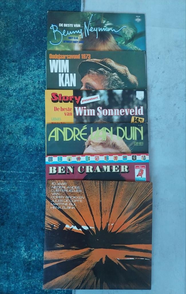 5 pop LP's van vroeger, Ophalen of Verzenden, Gebruikt, 12 inch