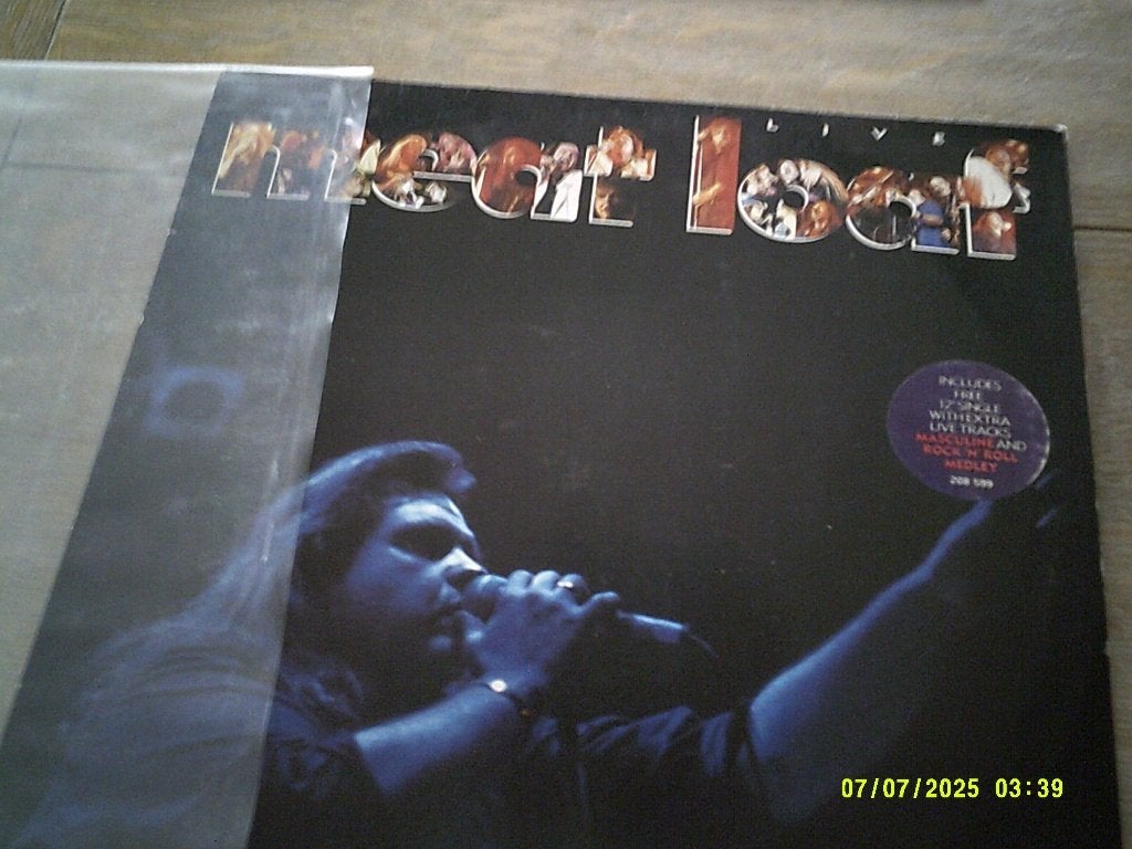Meat Loaf Live - Vinyl LP (1987) met Maxi Single, LP, Hardrock, Ophalen of Verzenden, Zo goed als nieuw