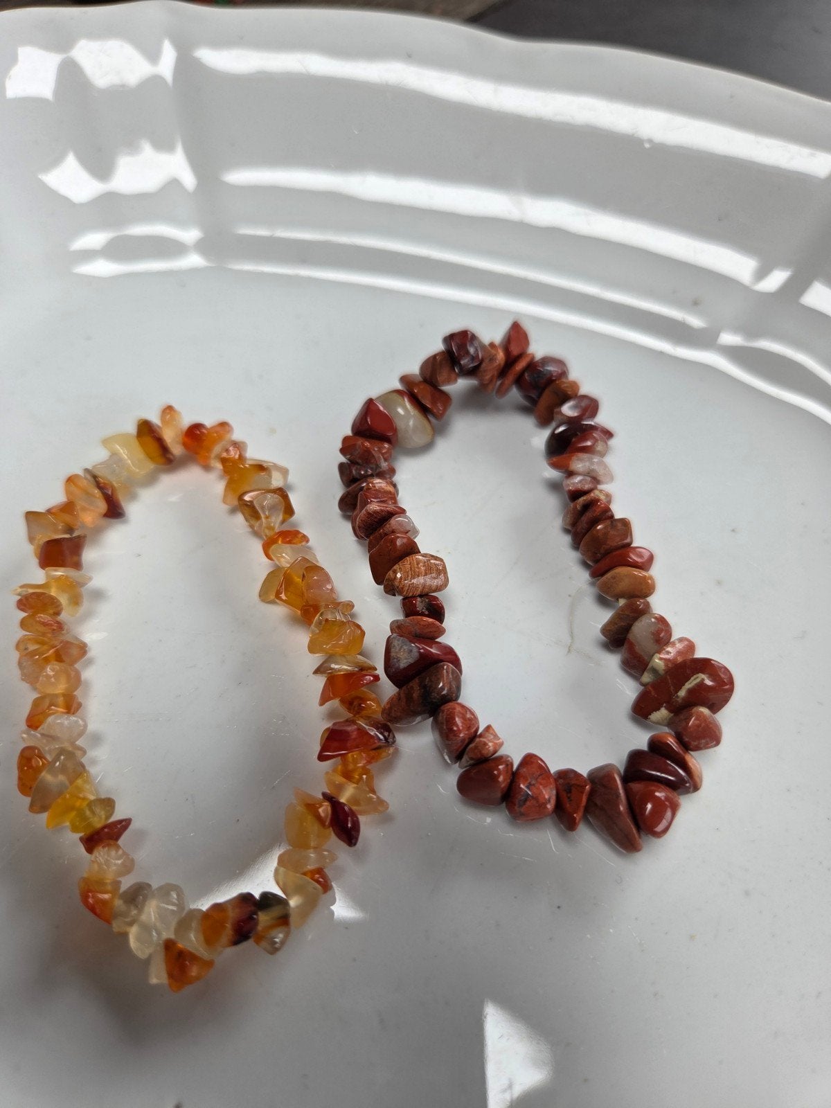 carneool jaspis armband, Verzenden, Overige materialen