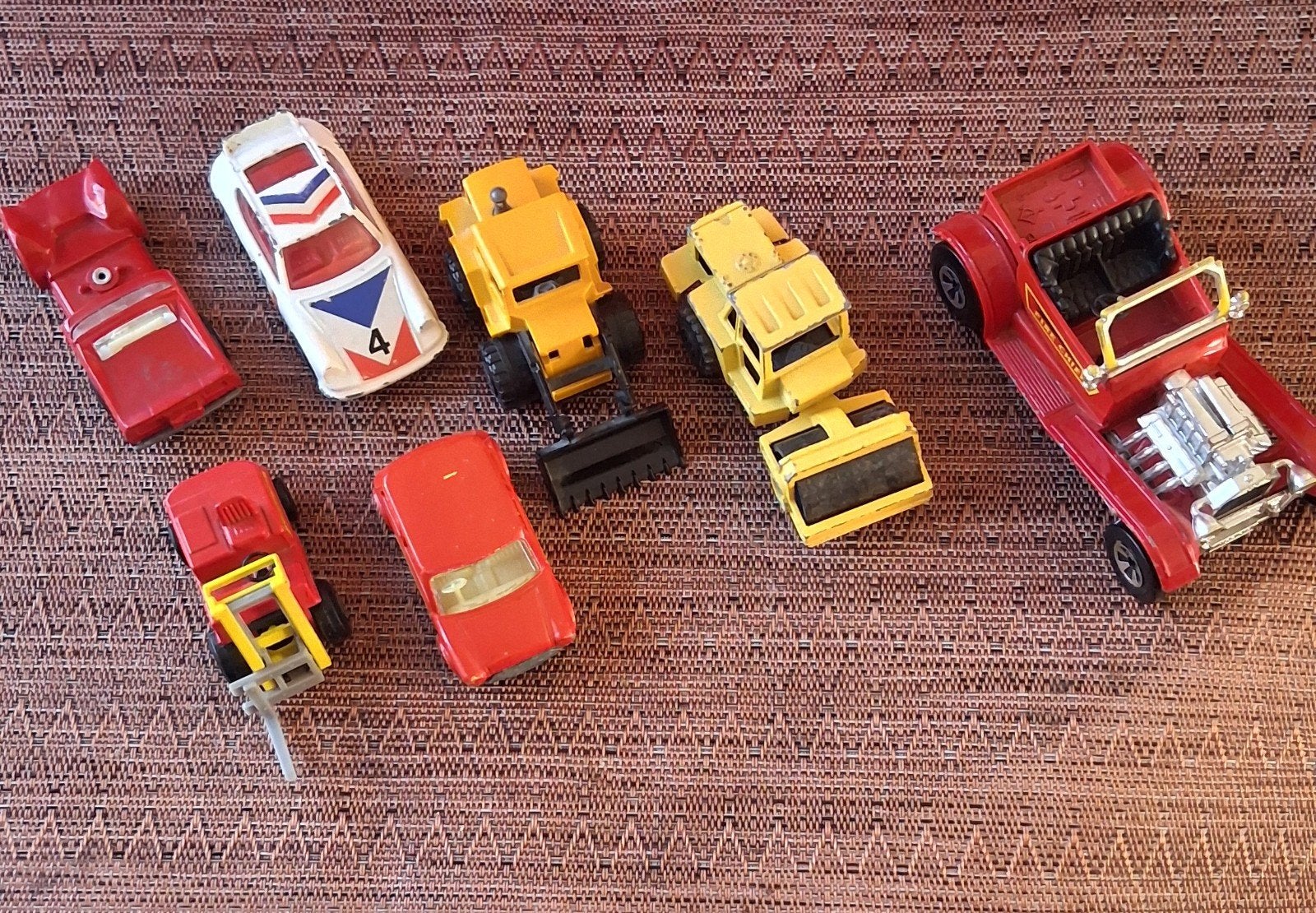 Vintage speelgoedauto's - set van 7, Verzamelen, Ophalen, Gebruikt