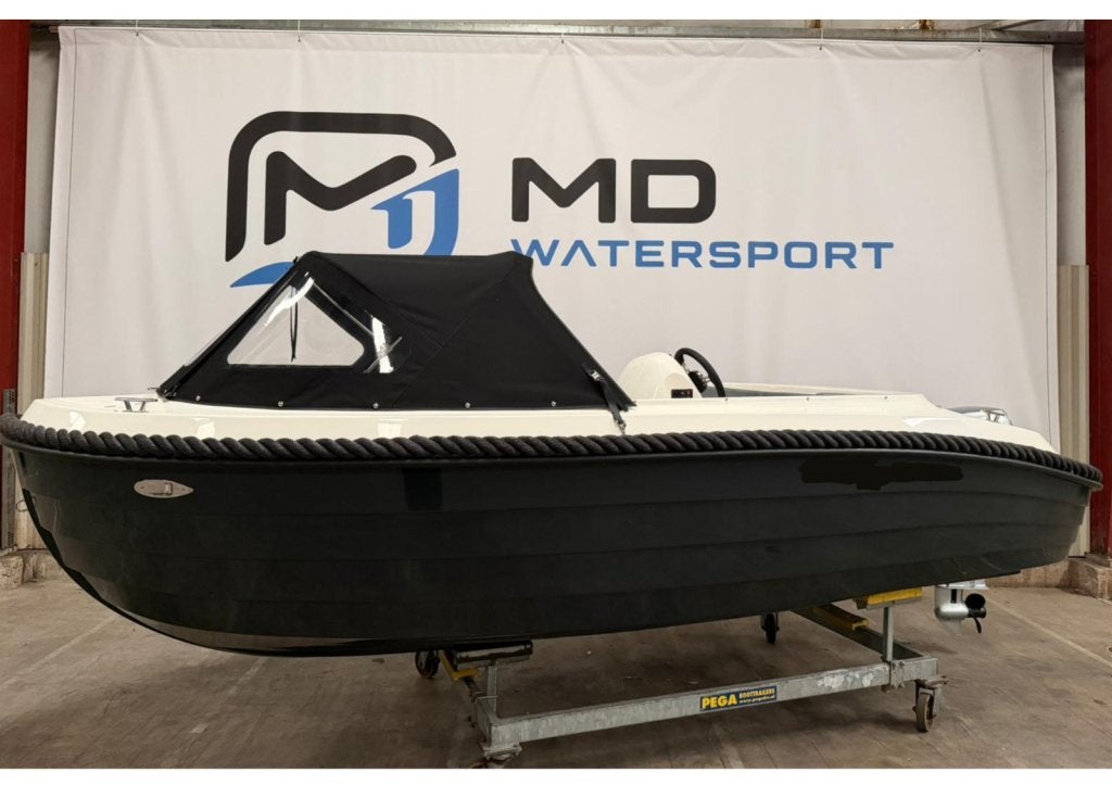 Oudhuijzer 471 incl. Honda 20PK Trim, Cabriokap, Watersport en Boten, Overige merken, Overige typen, Overige brandstoffen, MD Watersport
