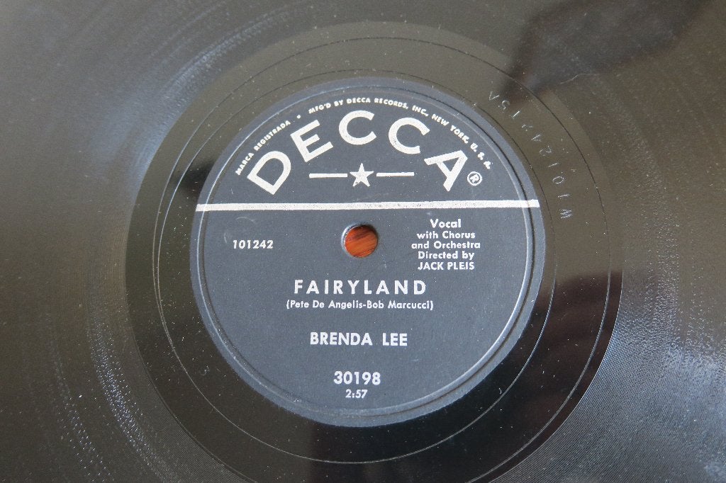Brenda Lee Fairyland 78rpm 78 toeren wurlitzer jukebox AMI, Gebruikt, 10 inch, Pop, Ophalen of Verzenden