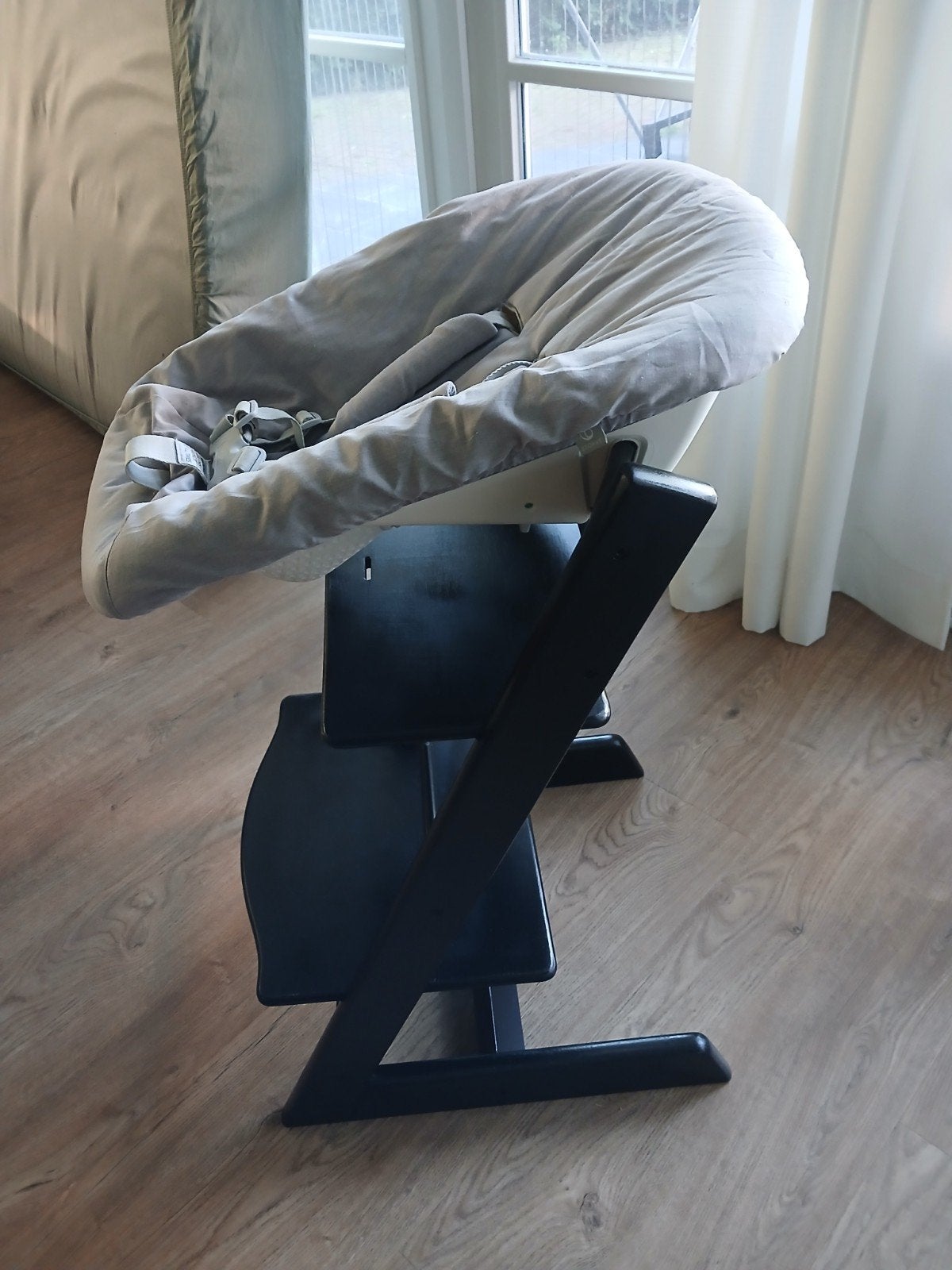Trip trap stoel met Stokke newborn set, Kinderen en Baby's, Kinderstoelen, Ophalen, Zo goed als nieuw, Overige typen, Gordel(s)