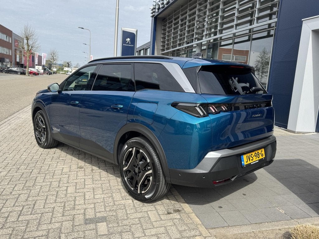 Peugeot 5008 1.6 Plug-in Hybrid 195 Allure 7p, Auto's, Peugeot, 12 maanden, 4 cilinders, Blauw, Hybride Elektrisch/Benzine