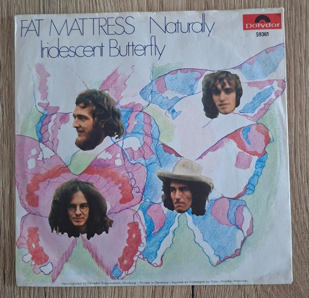 Fat Mattress single Naturally Jimi Hendrix Noel Redding, Gebruikt, 7 inch, Single, Ophalen of Verzenden