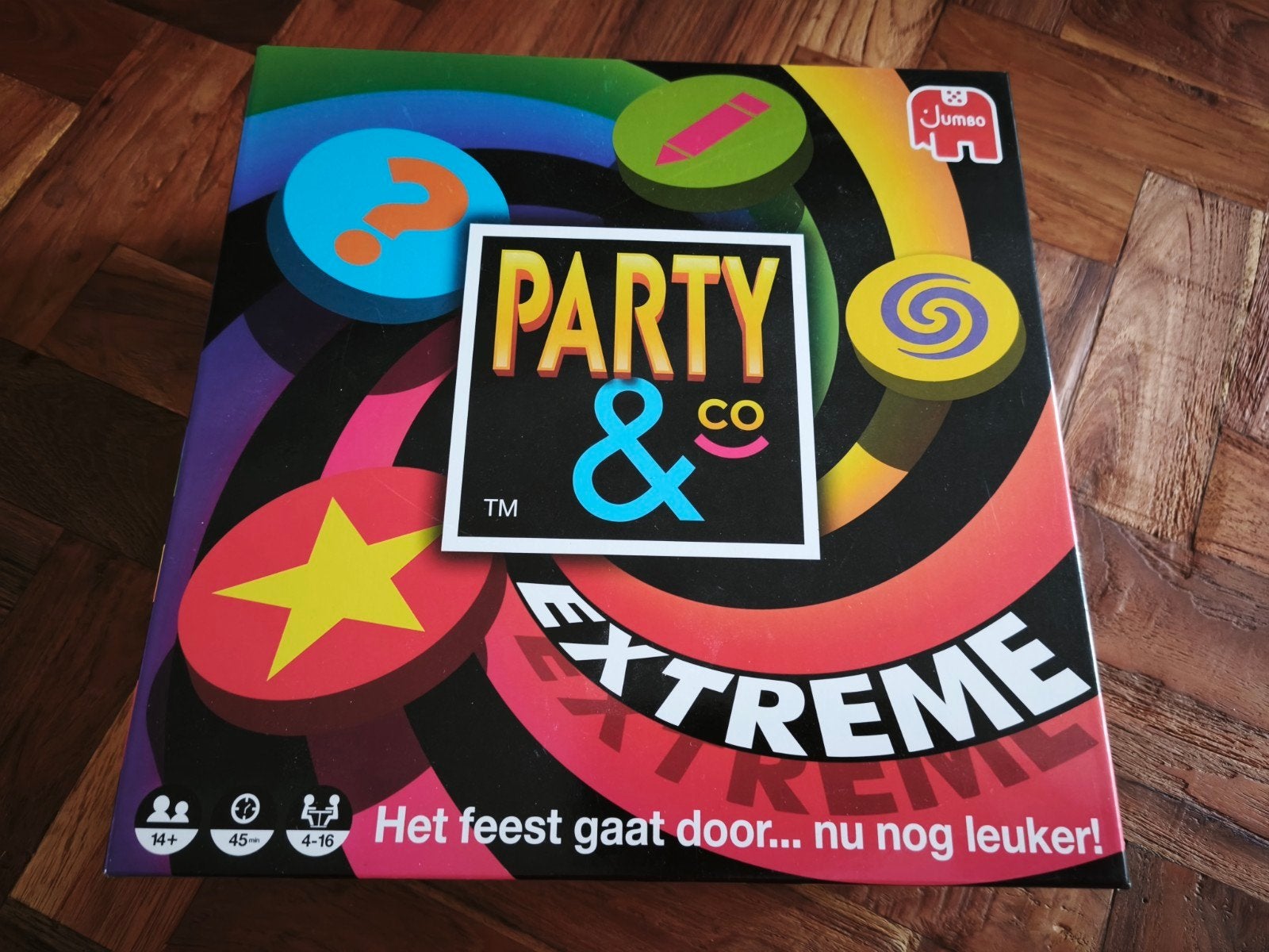 Party & Co Extreme Gezelschapsspel - Jumbo, Hobby en Vrije tijd, Gezelschapsspellen | Bordspellen, Vijf spelers of meer, Ophalen of Verzenden