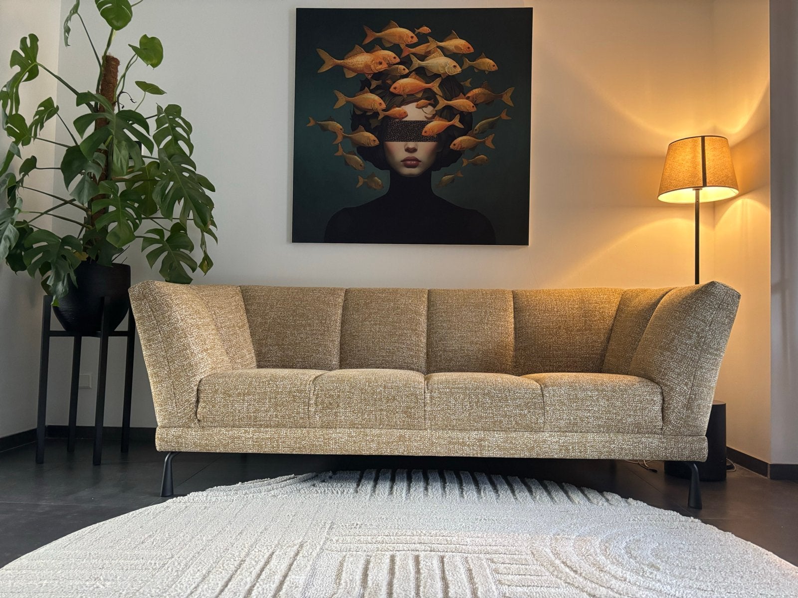 Montèl Futura 3-zits bank, Ophalen, Driepersoons, 75 tot 100 cm, Zo goed als nieuw