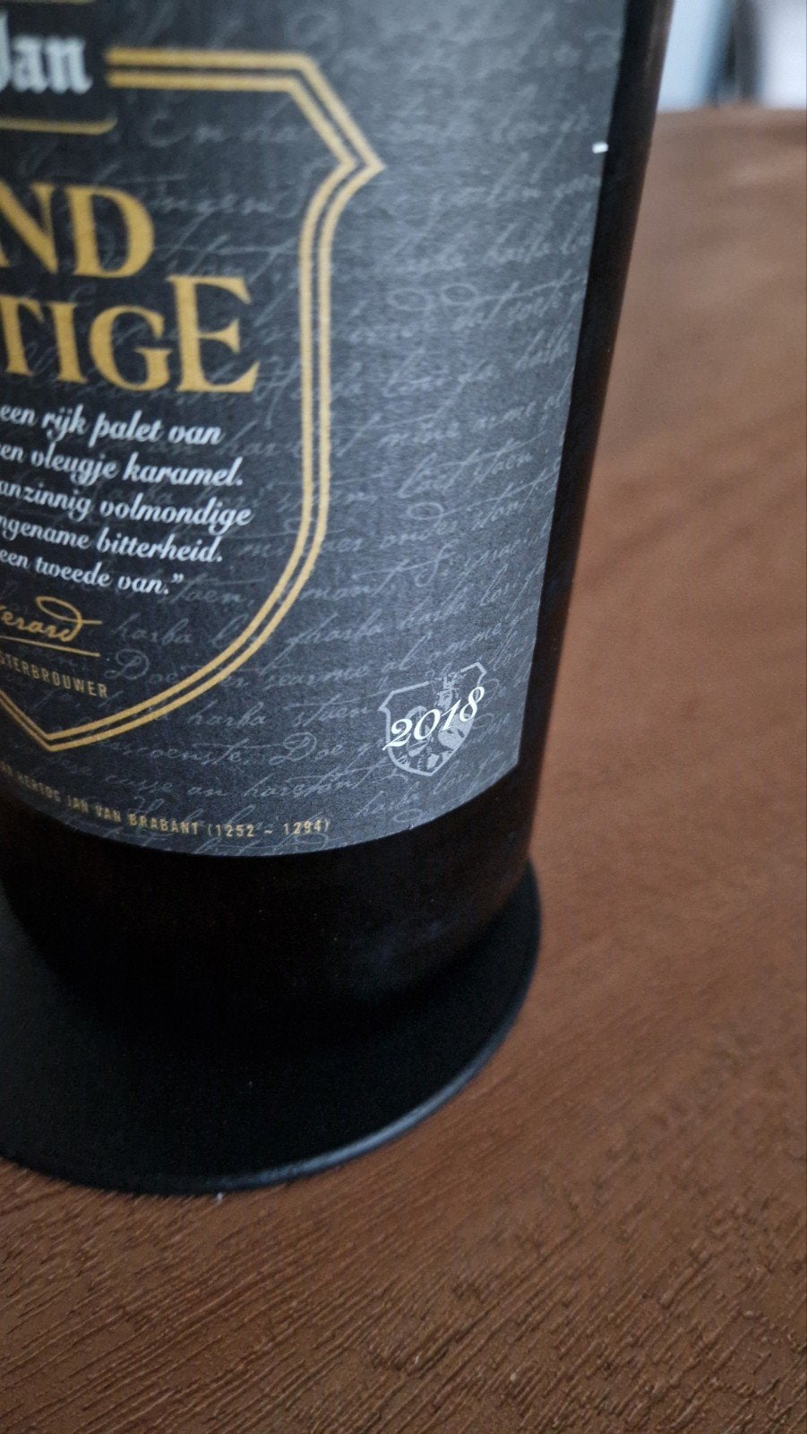 Flessen hertog jan grand prestige 2018 en 2019, Verzamelen, Biermerken, Ophalen of Verzenden, Nieuw, Flesje(s), Hertog Jan