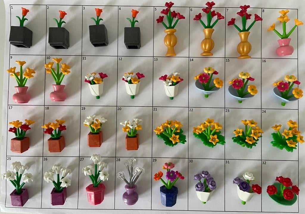 Playmobil vaas met bloemen, boeket, Ophalen of Verzenden, Los playmobil