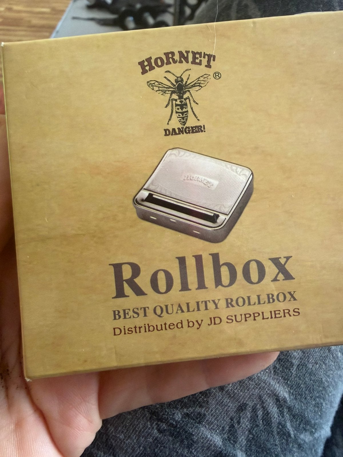 Hornet metalen Rollbox sigarettenroller – zilverkleurig, Ophalen of Verzenden, Tabaksdoos of Verpakking