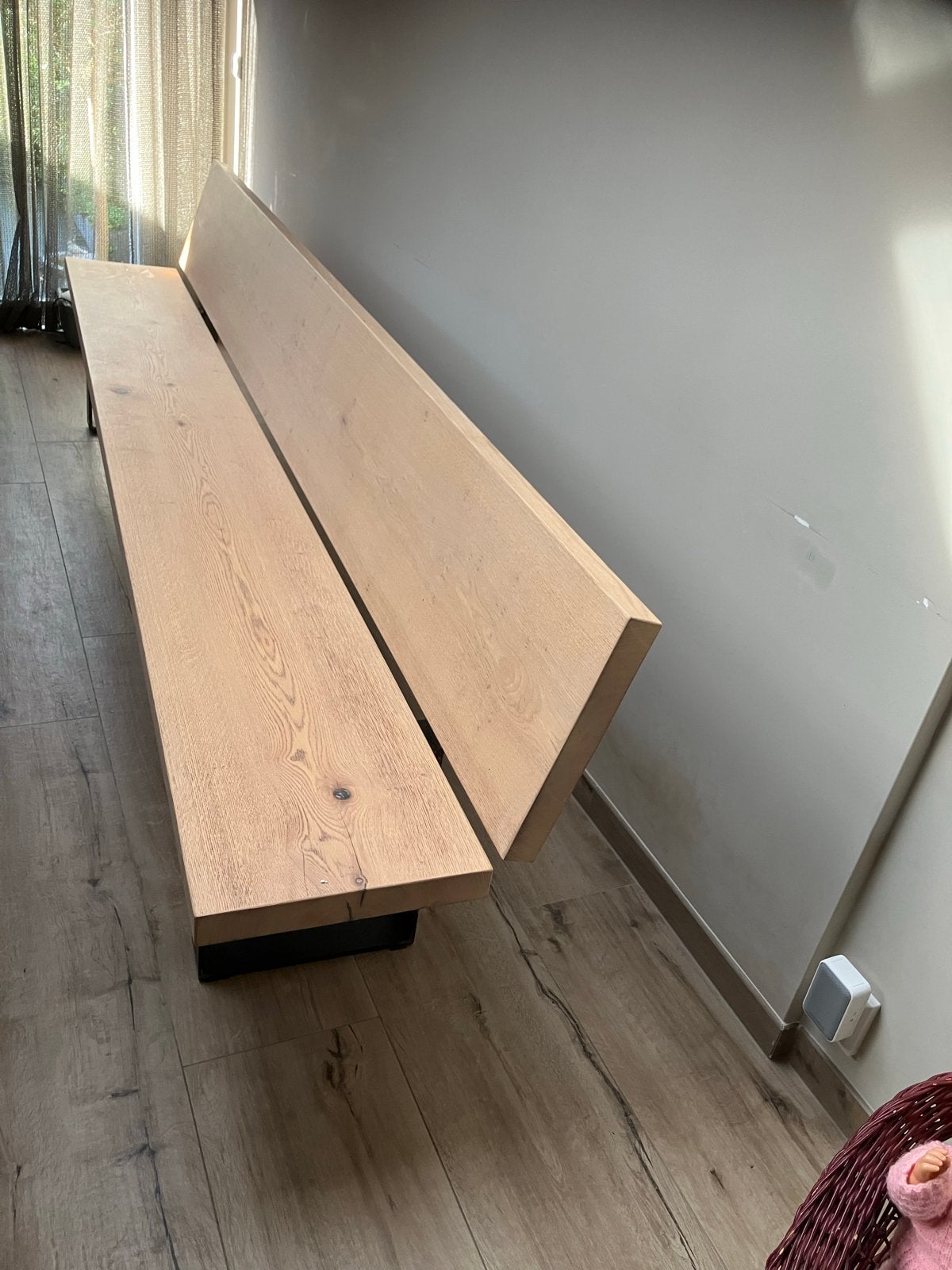 Eikenhouten eetbank van Stoere Tafels - Zo goed als nieuw, Ophalen, Zo goed als nieuw, Hout