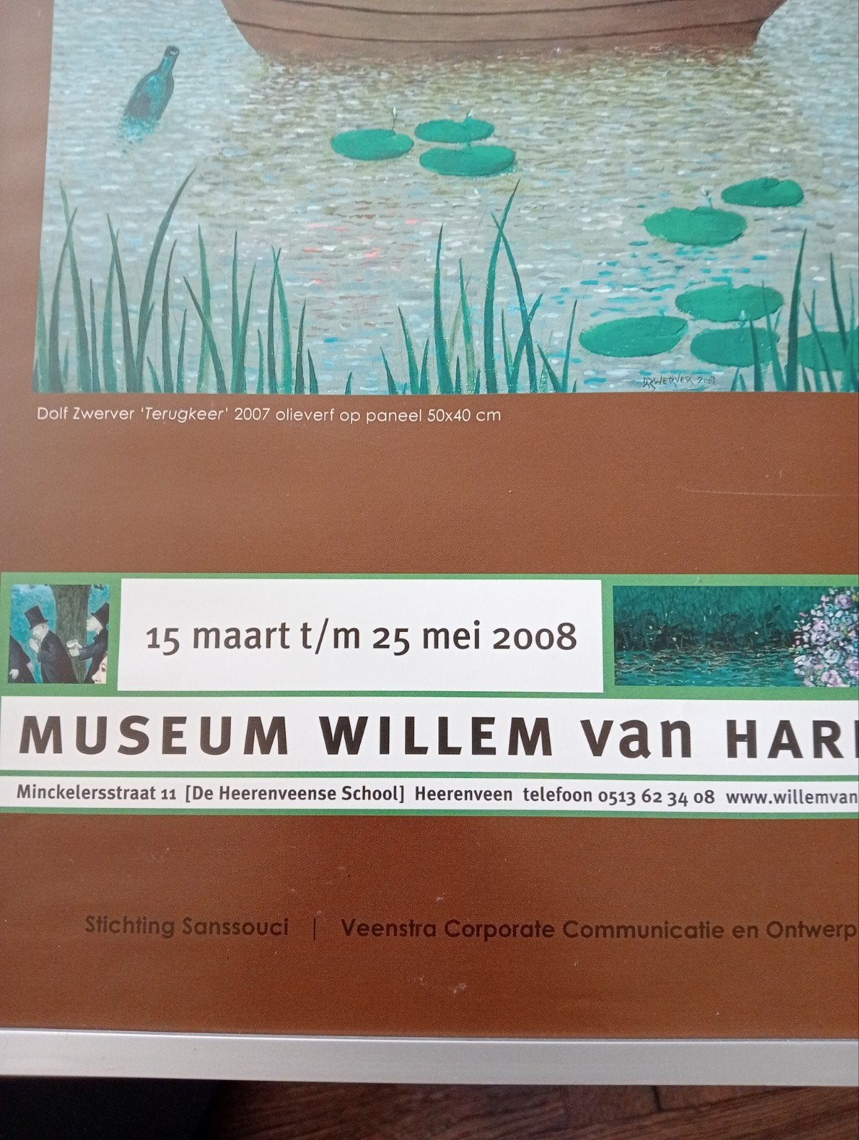 Dolf Zwerver affiche 'Terug in Friesland' 2008, Ophalen of Verzenden, Zo goed als nieuw, A1 t/m A3