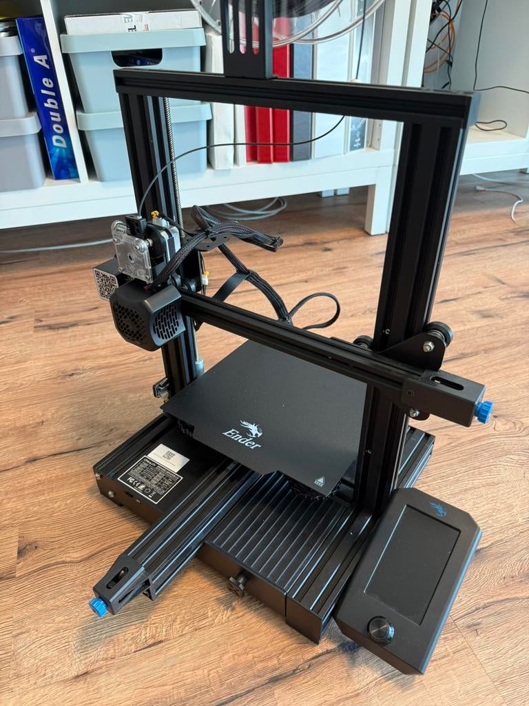 Creality Ender 3 V2 + Upgrades + Enclosure + PLA Filament, Computers en Software, 3D Printers, Gebruikt, Filament, Ophalen