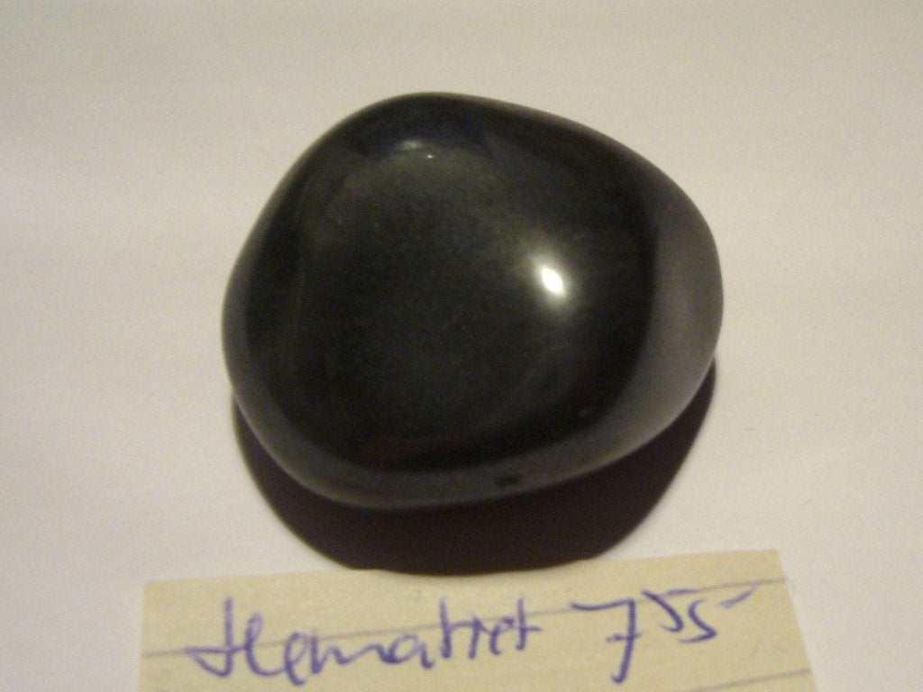 hematiet XL trommelsteen 75gr mineraal edelsteen hematite, Ophalen of Verzenden, Mineraal