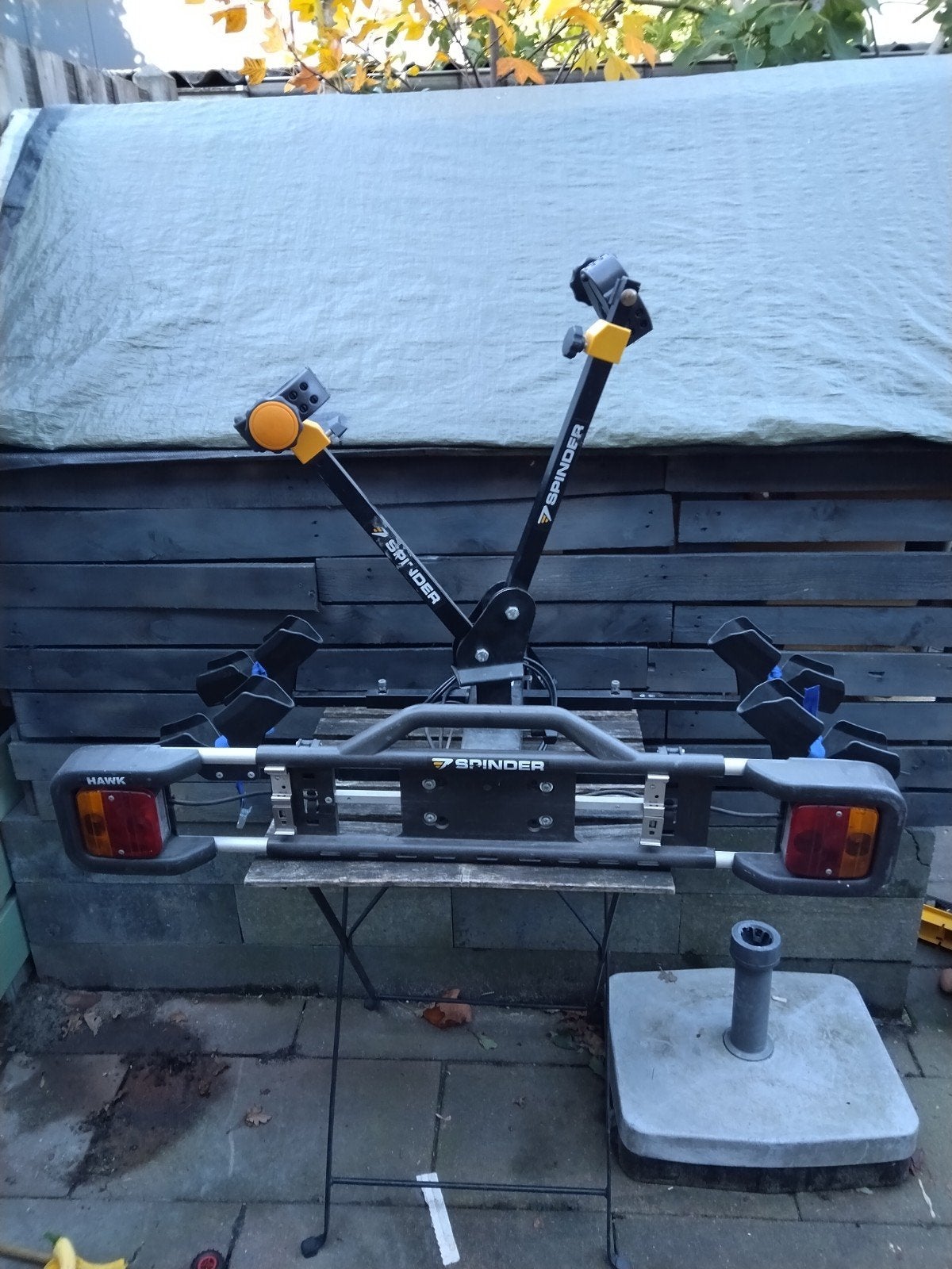 Spinder Hawk Trekhaakdrager voor 2 fietsen, Ophalen, 2 fietsen, Gebruikt, Trekhaakdrager