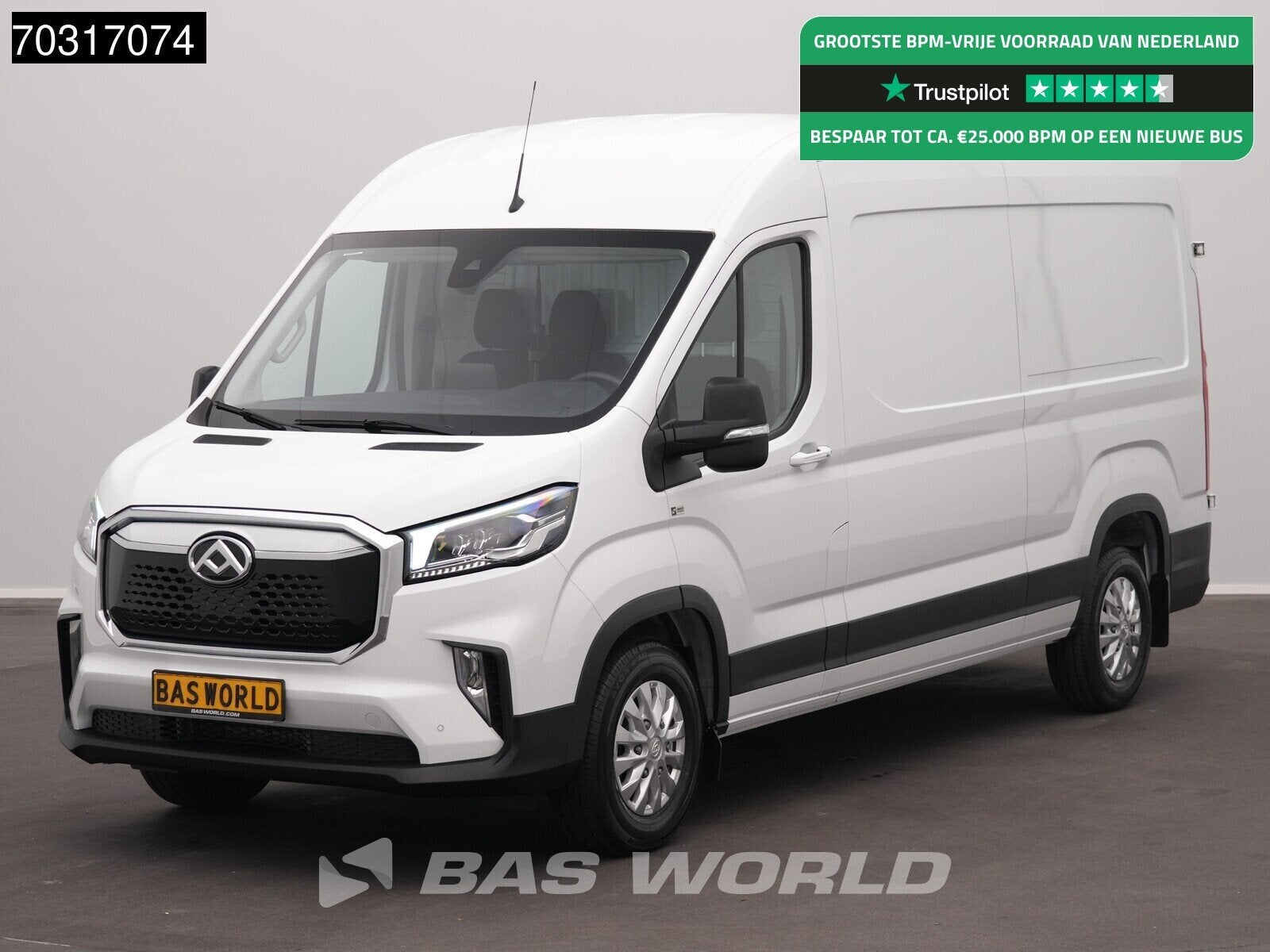 Maxus eDeliver 9 Elektrisch WLTP 256km Stad 52kWh L3H2 204pk, Auto's, Bestelauto's, Automaat, Stof, Multifunctioneel stuurwiel