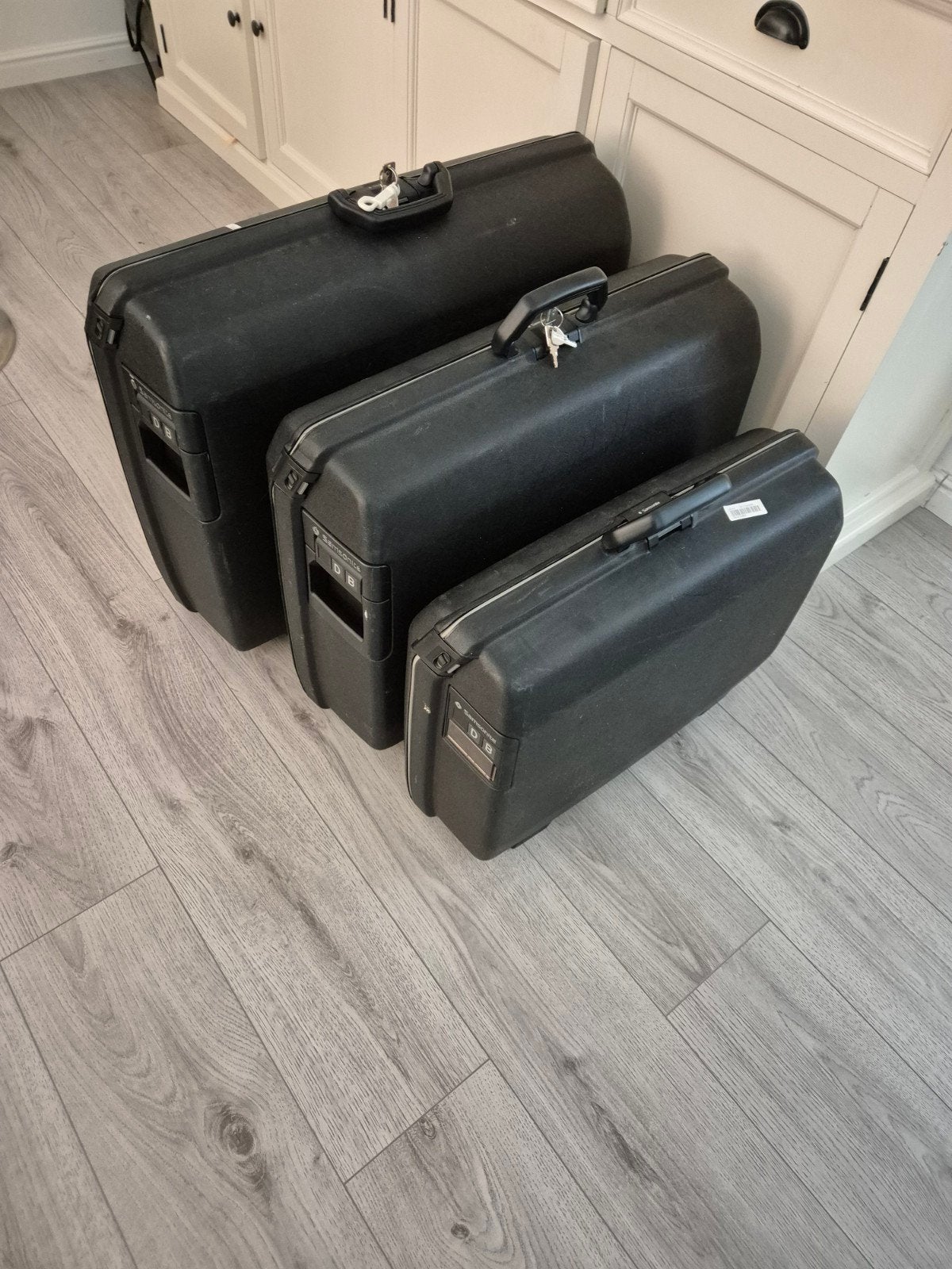 compleet kofferset van  samsonite, Ophalen, Gebruikt, Hard kunststof, Slot