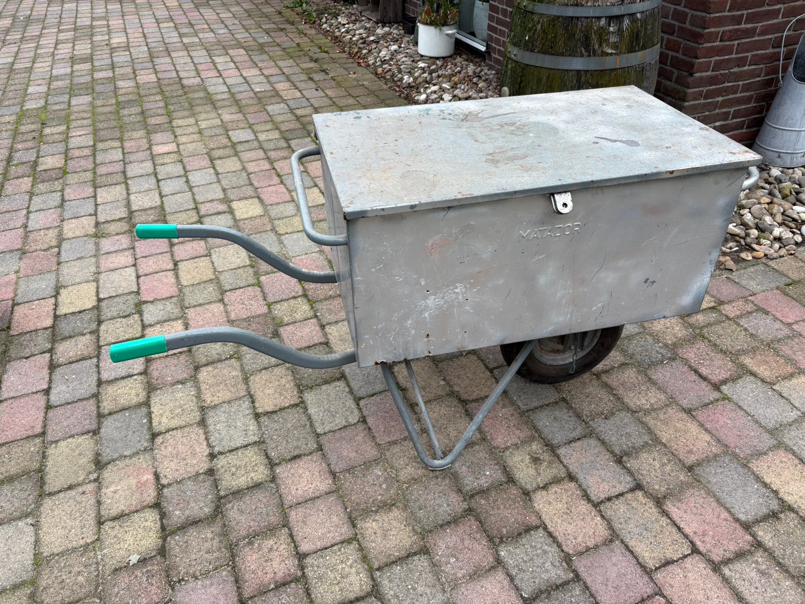Matador gereedschap kruiwagen grijs, Tuin en Terras, Ophalen, Zo goed als nieuw