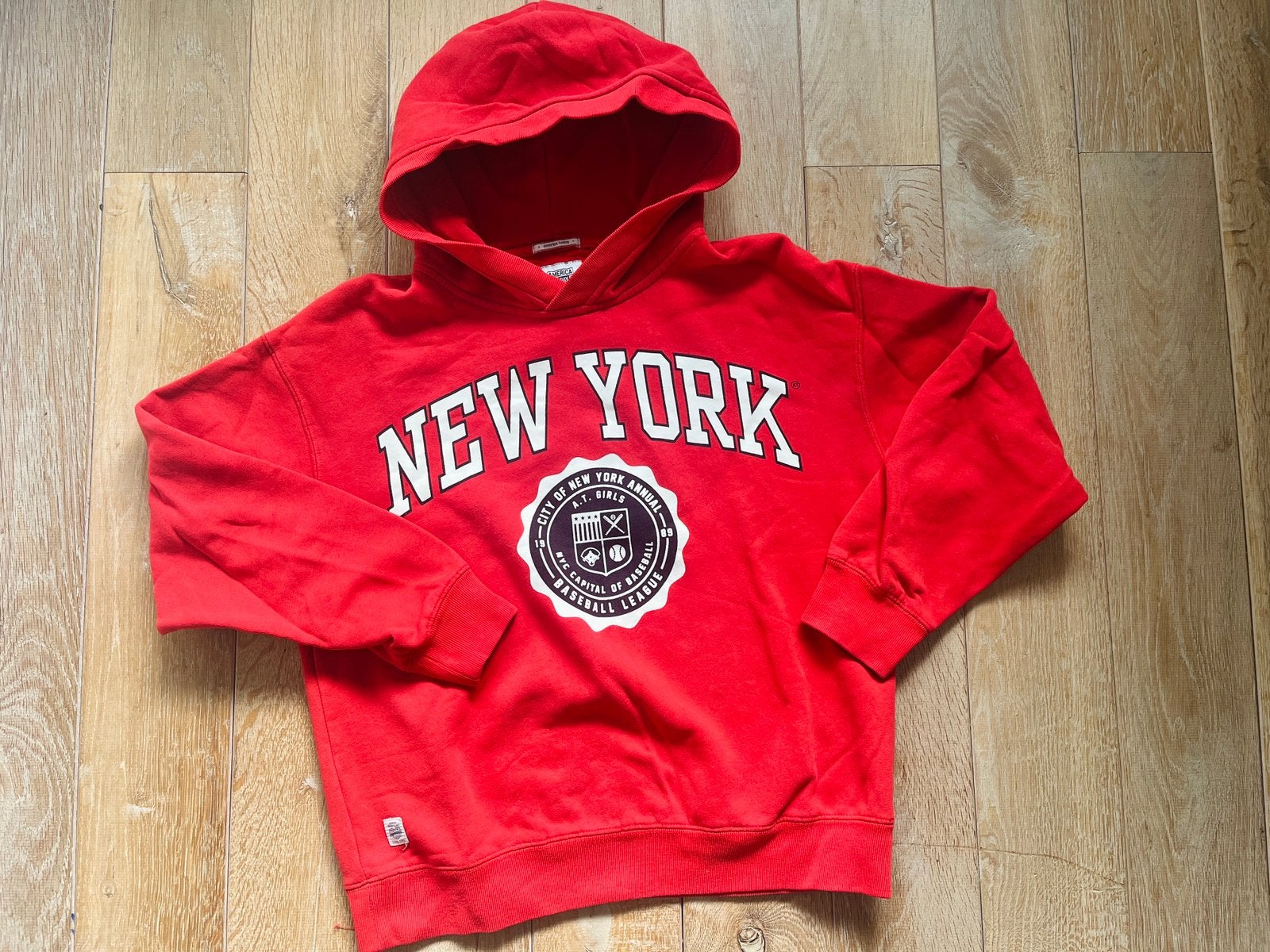 America today hoodie trui rood maat 164 zgan, Ophalen of Verzenden, Zo goed als nieuw, Jongen of Meisje, Trui of Vest
