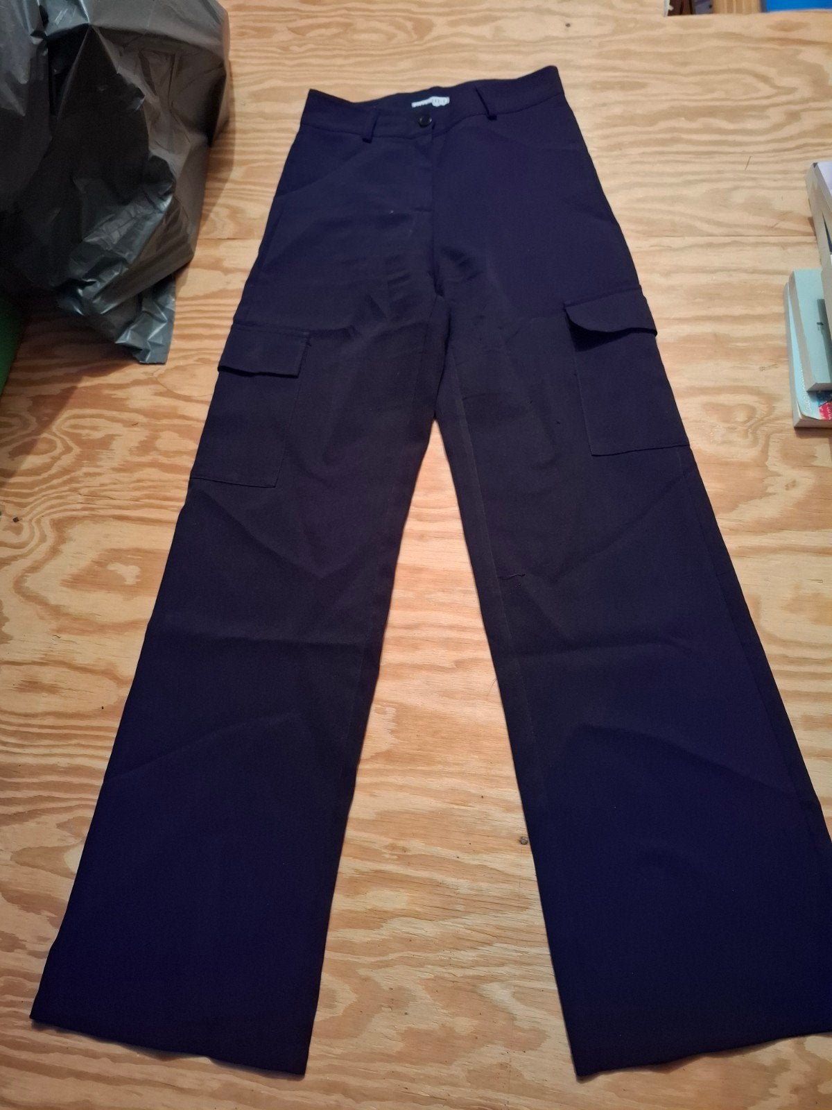 Zwarte cargobroek van Eight Paris, maat S, Kleding | Dames, Maat 38/40 (M), Zwart, Ophalen of Verzenden, Lang