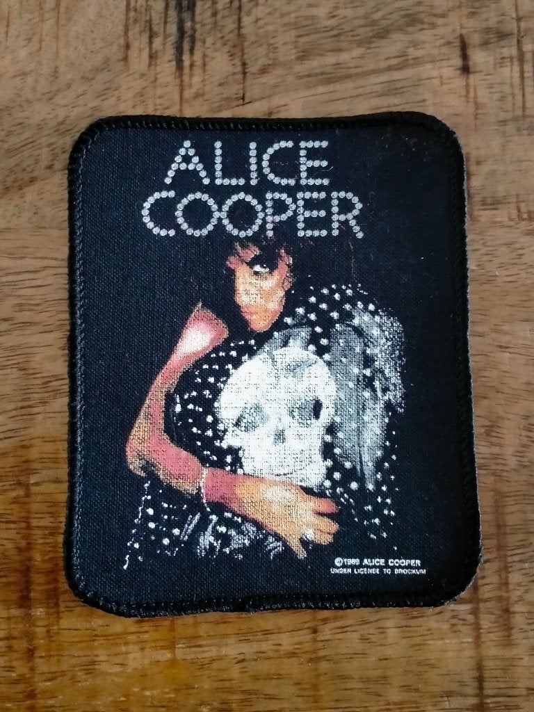 Alice Cooper Poison glamrock 1989 vintage Super Rare patch, Ophalen of Verzenden, Nieuw, Kleding