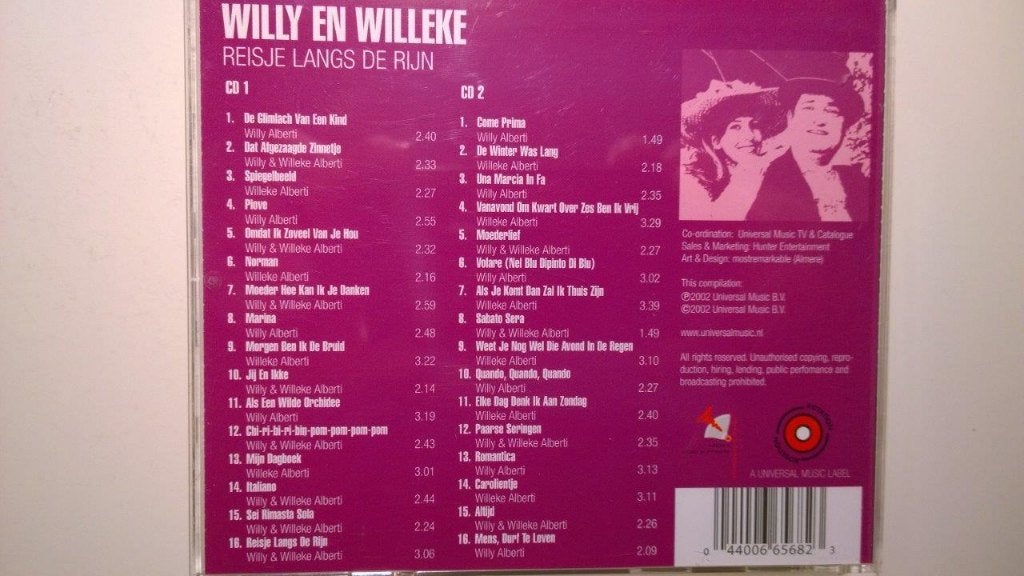 Willy & Willeke Alberti - Reisje Langs De Rijn, Ophalen of Verzenden, Zo goed als nieuw, Levenslied of Smartlap, Album