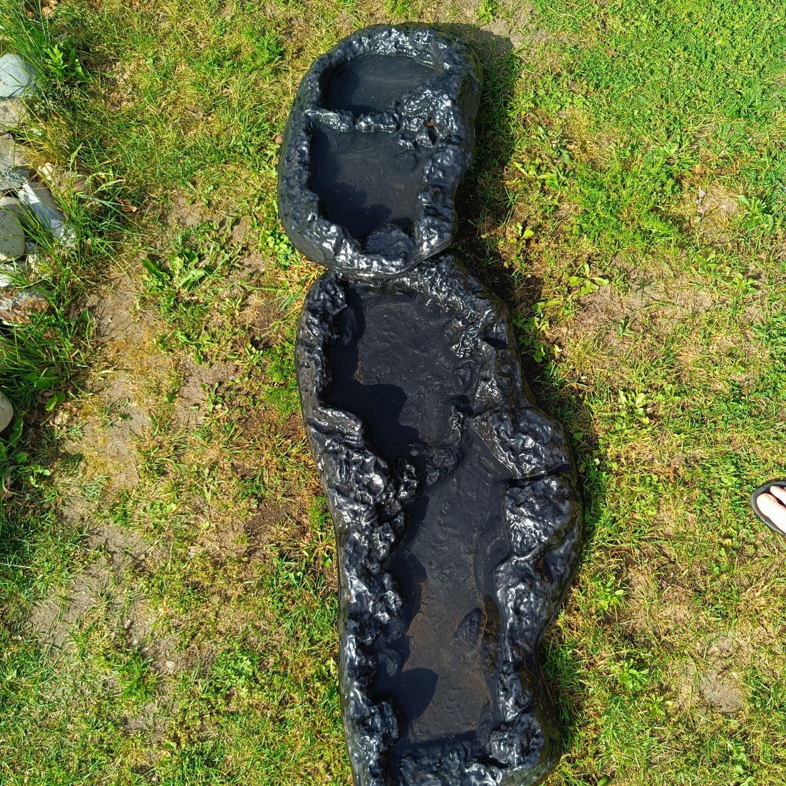Zwarte vijvervormen beekloop/waterval, Ophalen, Zo goed als nieuw