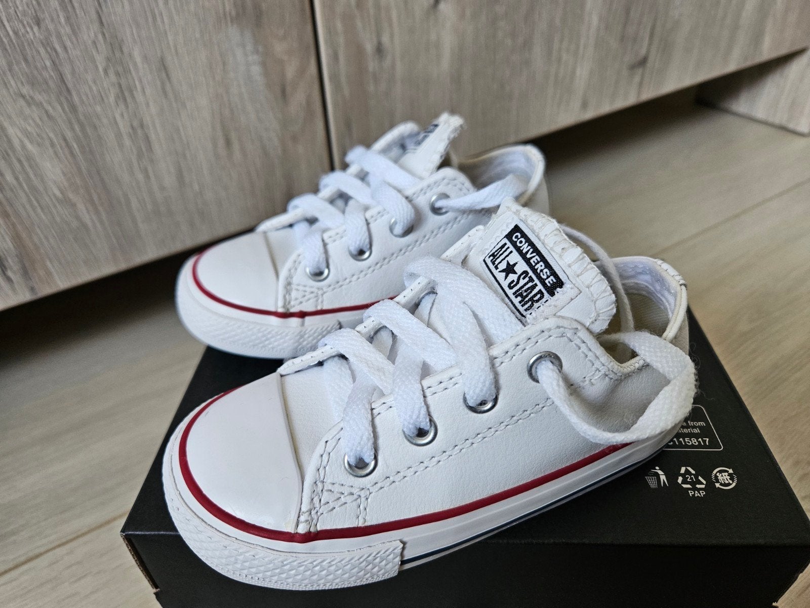 Converse All Star babyschoentjes maat 24 wit, Ophalen, Schoentjes, Converse, Jongetje of Meisje