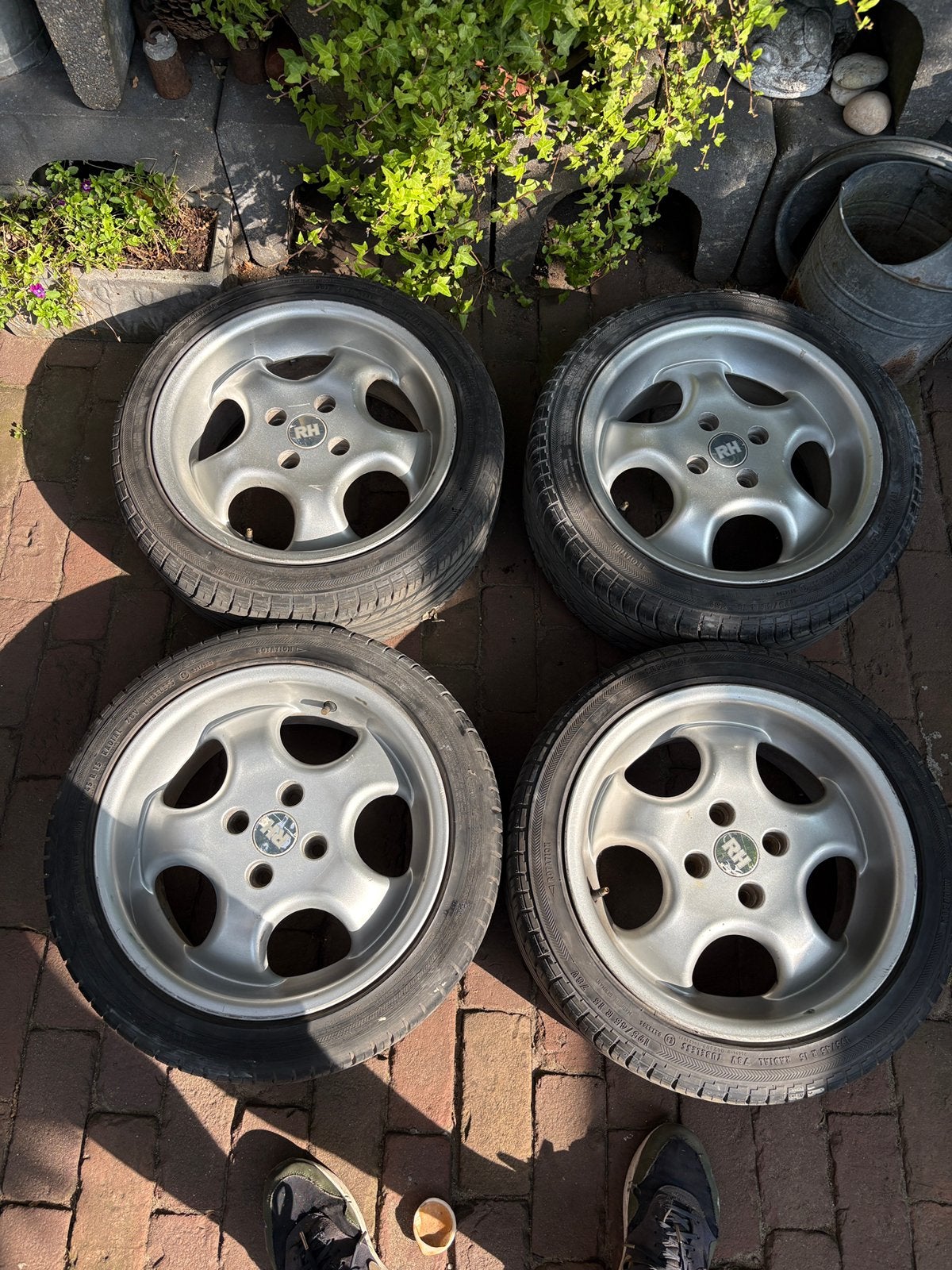 RH 15 inch velgen 4x100 Golf 1 Golf 2 BMW E30, Ophalen, 15 inch, Banden en Velgen, 195 mm