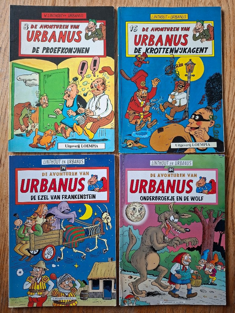 Urbanus 4x 8, 16, 79, 84 W. Linthout ook los te koop of ruil, Gelezen, Ophalen of Verzenden, Meerdere stripboeken, Willy Linthout, Urbanus