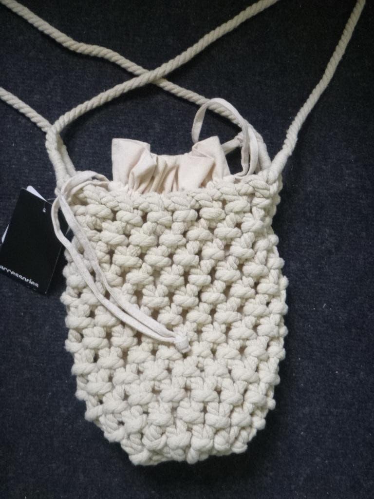 macrame tasje afm. 28x20 cm,  nieuw, Ophalen of Verzenden, Nieuw, Schoudertasje