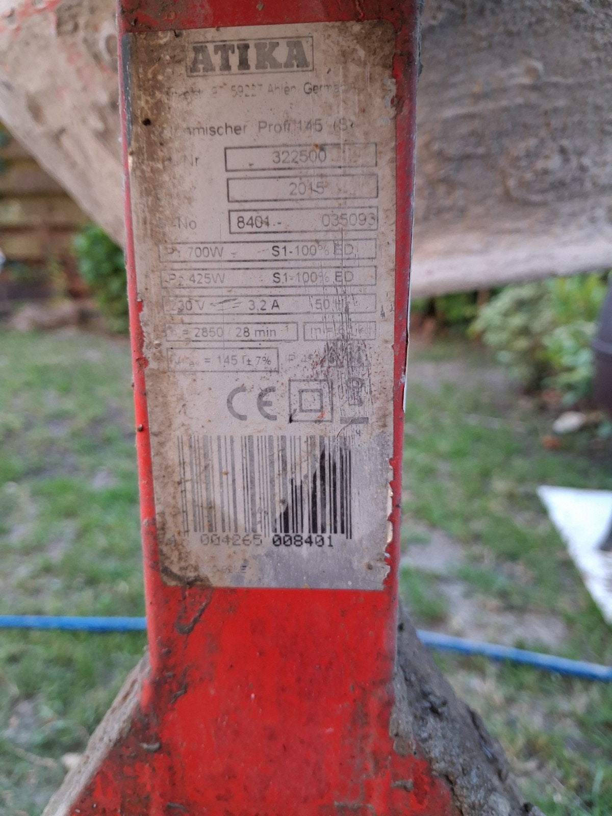 Atika Betonmolen / Cementmolen - 700W, 145L, Ophalen, Gebruikt