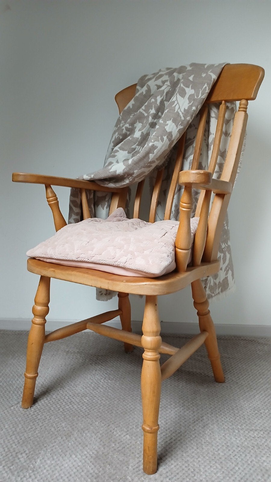 GRATIS - Houten Windsor stoel met armleuningen, Ophalen