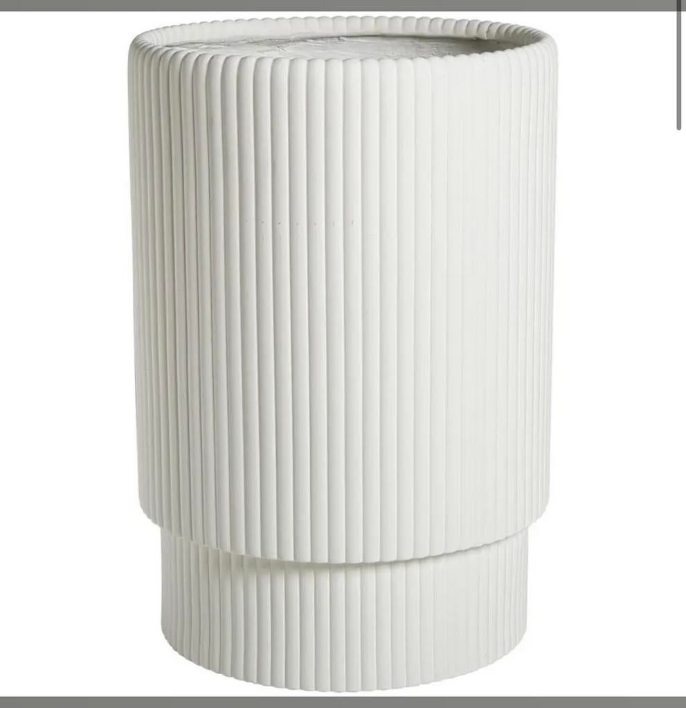 Bloempot hoog plantenpot, Ophalen of Verzenden, Rond, Steen, Minder dan 30 cm