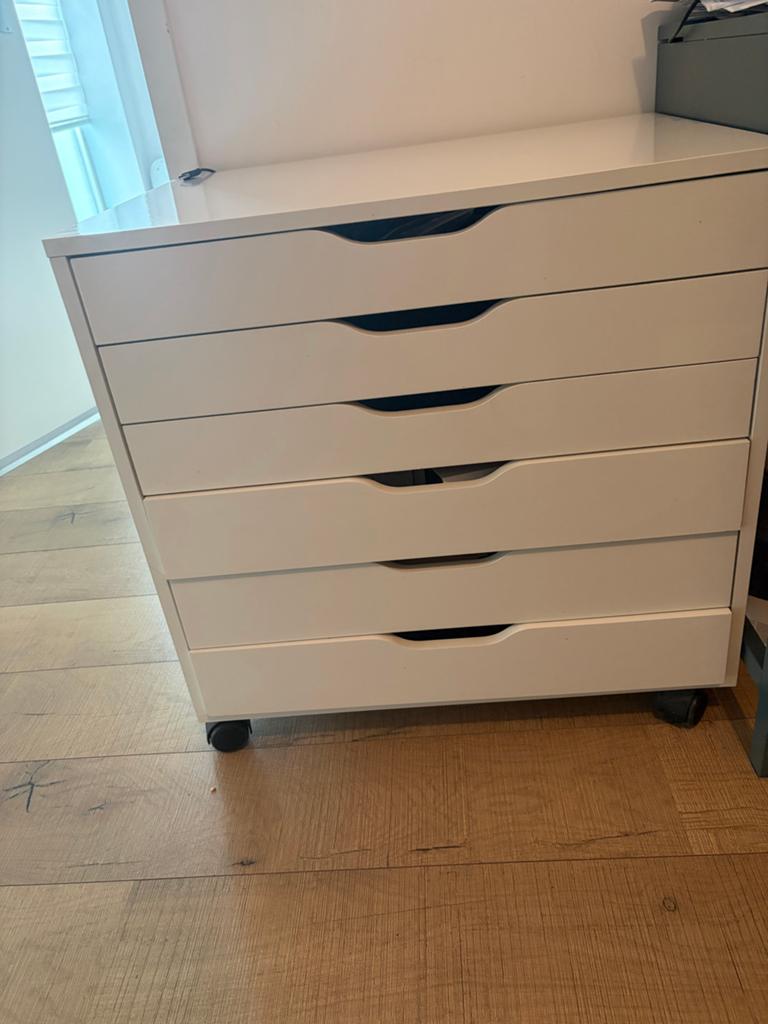 IKEA ladekast met 5 lades op wieltjes, Overige materialen, Gebruikt, 5 laden of meer, 100 tot 150 cm